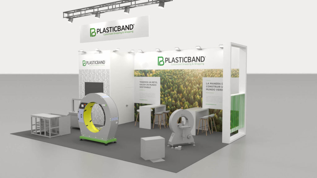 Stand Plasticband Veteco Madrid render Partners360